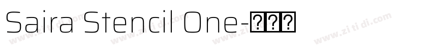 Saira Stencil One字体转换